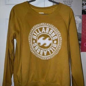 Billabong Yellow Wave Crewneck